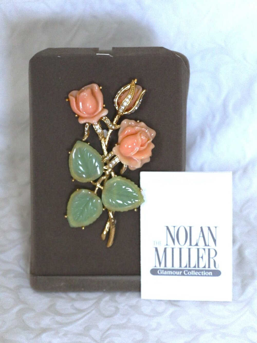 Vintage Nolan Miller Ann Margret Rose Brooch.